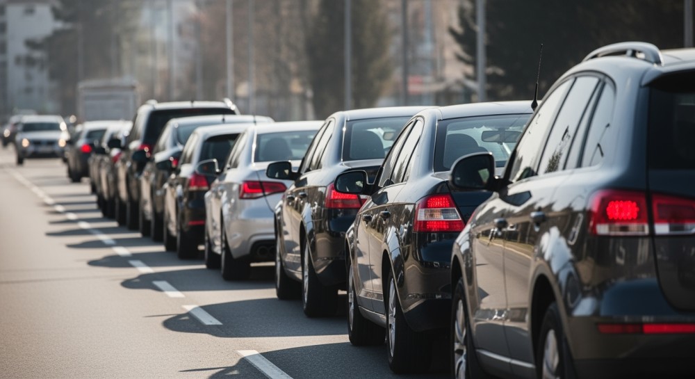 12-kilometrowy zator na A4: Deszcz i szczyt paraliżują Kraków