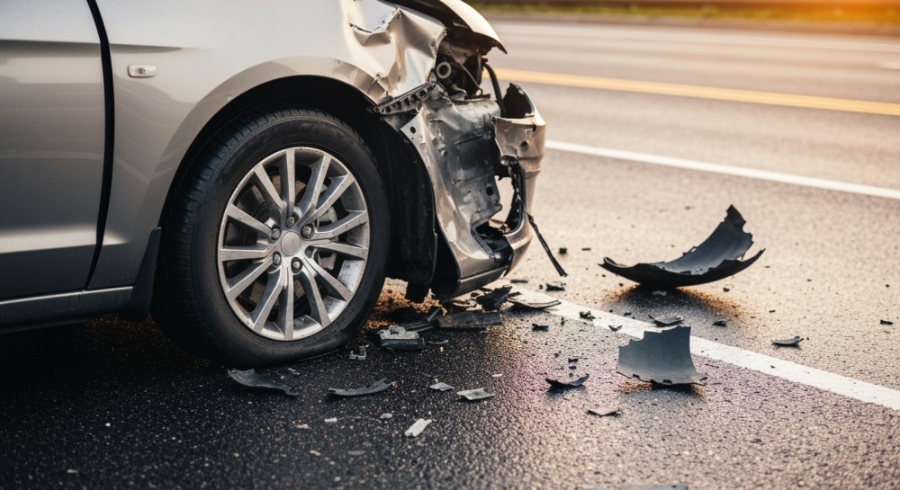 Tragiczny wypadek w Bielanach – zderzenie osobówki z tirem kończy się śmiercią kierowcy