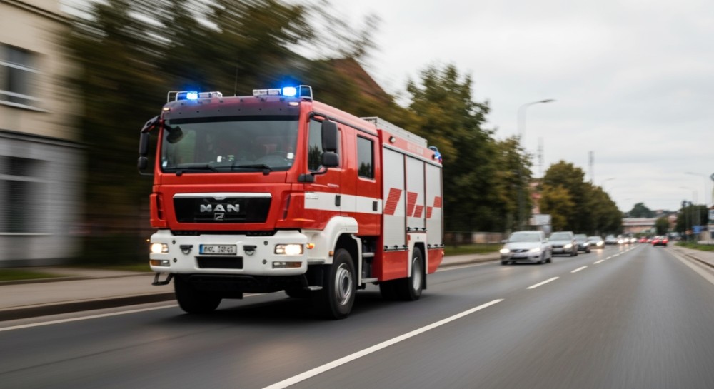 Nocny pożar w Skale: 80 strażaków walczyło z ogniem w warsztacie