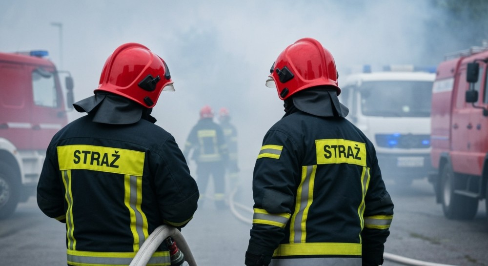 Bohaterowie w mundurach: Policjanci uratowali mieszkańców z płonącego bloku